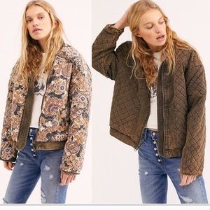 Free People Revisable Great Escape Quilted Bomber
